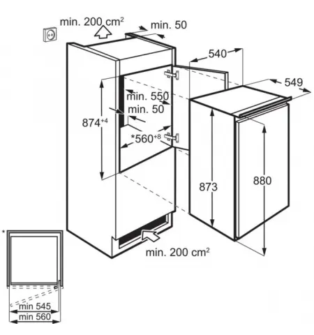 congelator  Electrolux LFB2AF88S congelator  Electrolux LFB2AF88S