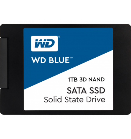 2.5" SSD 1.0TB  Western Digital Blue , SATA III, Read: 560 MB/s, Write: 530 MB/s, NAND TLC 3D, " WDS100T2B0A"