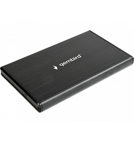 Gembird EE2-U3S-3, External enclosure for 2.5'' SATA HDD with USB3.0(5Gb/s) interface, Aluminium & Plastic case, Black