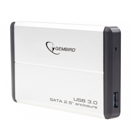 Gembird EE2-U3S-2-S, External enclosure for 2.5'' SATA HDD with USB3.0(5Gb/s) interface, Aluminium case, Silver