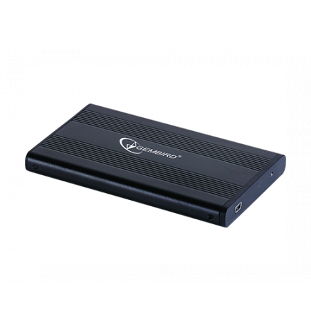 Gembird EE2-U2S-5, External enclosure for 2.5'' SATA HDD with USB interface, mini-USB 5pin connector, Aluminium case, Black