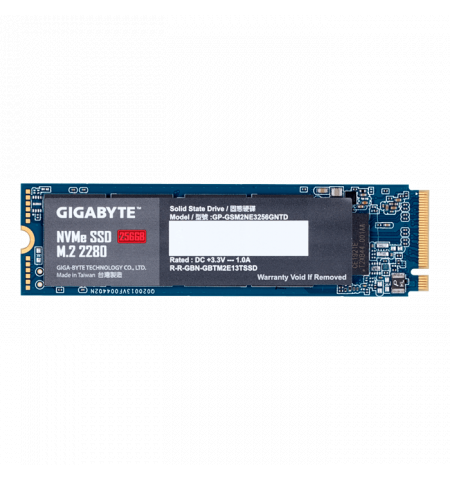 M.2 NVMe SSD 256GB  Gigabyte, GP-GSM2NE3256GNTD