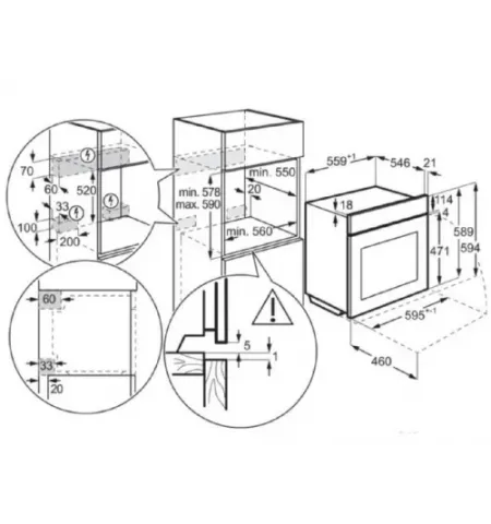 Электрический духовой шкаф AEG BCE558370M Электрический духовой шкаф AEG BCE558370M