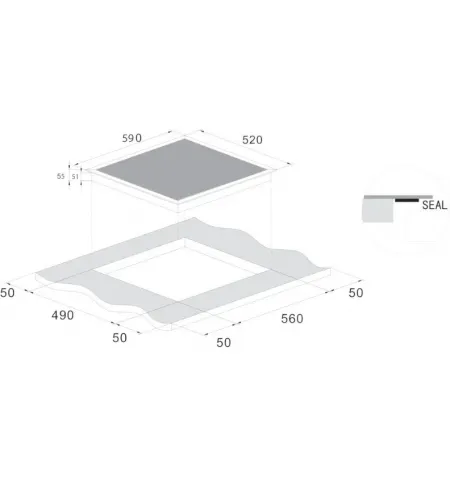 Встраиваемая электрическая варочная панель CANDY CIS642SCTT/4U Встраиваемая электрическая варочная панель CANDY CIS642SCTT/4U