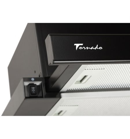 Вытяжка Tornado STORM 1200(60) LED BL, Black