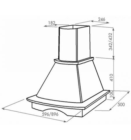 Вытяжка Tornado TEMPO 1200(60) WH LED, White Вытяжка Tornado TEMPO 1200(60) WH LED, White