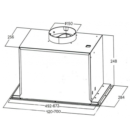 Вытяжка полновстраиваемая Midea MH 90I 350X Inox (600 м?/ч) Вытяжка полновстраиваемая Midea MH 90I 350X Inox (600 м?/ч)