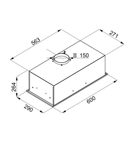 Вытяжка Tornado MODUL GLASS 750(60) IX LED, Inox/Glass Вытяжка Tornado MODUL GLASS 750(60) IX LED, Inox/Glass
