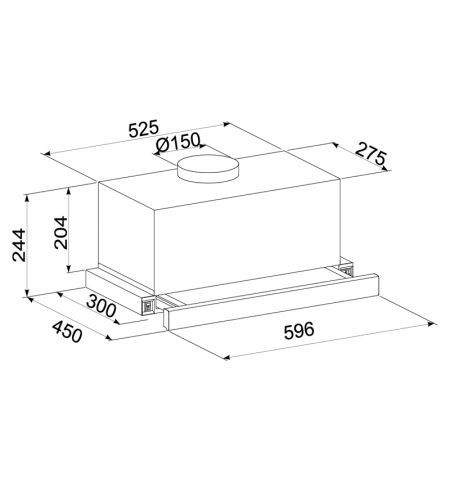Вытяжка Tornado STORM 1200(60) LED BEJ, Beige Вытяжка Tornado STORM 1200(60) LED BEJ, Beige