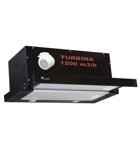 Вытяжка Tornado STORM 1200(60) LED BL, Black