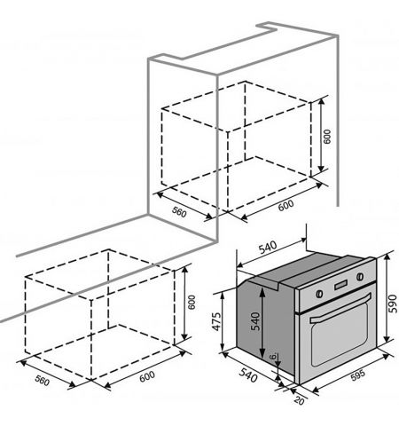 Встраиваемый духовой шкаф Tornado RUGL 7009 Iv, Ivory Встраиваемый духовой шкаф Tornado RUGL 7009 Iv, Ivory