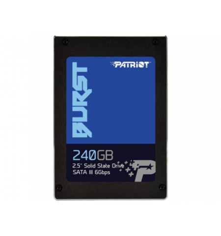 2.5" SSD 240GB  PATRIOT Burst, SATAIII, Read: 555 MB/s, Write: 550 MB/s  PBU240GS25SSDR