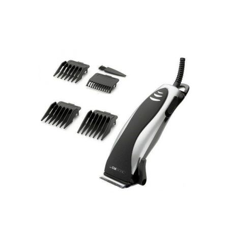 Hair Clipper Esperanza STYLIST EBC003 Silver-Black, Powerfull, Outstanding performance , High stability , Safe and reliable, 4 extra attachment combs,