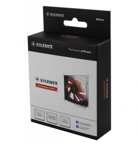 120mm Case Fan - XILENCE XPF120.R Fan, 120x120x25mm, 1300rpm, <21dBa, 44.7CFM, hydro bearing, Big 4Pin and 3Pin Molex, Black/Red 120mm Case Fan - XILENCE XPF120.R Fan, 120x120x25mm, 1300rpm, <21dBa, 44.7CFM, hydro bearing, Big 4Pin and 3Pin Molex, Black/Red