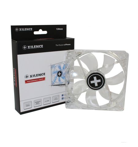 120mm Case Fan - XILENCE XPF120.TBL Fan, Blue LED, 120x120x25mm,