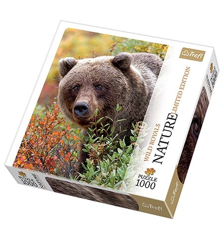 10518 Trefl Puzzles-"1000"-Nature Wild Royals-Grizzly bear, Alaska,USA 10518 Trefl Puzzles-"1000"-Nature Wild Royals-Grizzly bear, Alaska,USA
