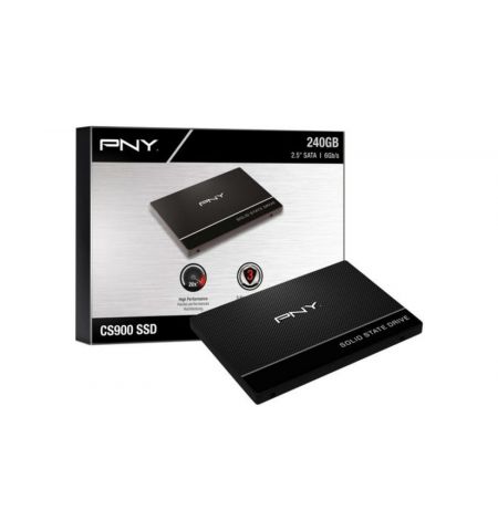 2.5" SSD 240GB  PNY CS900, SATAIII, Sequential Reads: 535 MB/s, Sequential Writes: 500 MB/s, Maximum Random 4k: Read: 86,000 IOPS / Write: 80,000 IOPS, Thickness- 7mm, Controller Phison PS3111-S11, 3D NAND TLC 2.5" SSD 240GB  PNY CS900, SATAIII, Sequential Reads: 535 MB/s, Sequential Writes: 500 MB/s, Maximum Random 4k: Read: 86,000 IOPS / Write: 80,000 IOPS, Thickness- 7mm, Controller Phison PS3111-S11, 3D NAND TLC