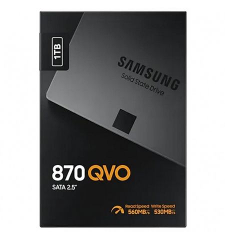 2.5" SSD 1.0TB  Samsung SSD 870 QVO, SATAIII, Sequential Reads: 560 MB/s, Sequential Writes: 530 MB/s, Max Random 4k: Read: 98,000 IOPS / Write: 88,000 IOPS, 7mm, Cache 1GB LPDDR4, Samsung MKX controller, V-NAND 4bit MLC 2.5" SSD 1.0TB  Samsung SSD 870 QVO, SATAIII, Sequential Reads: 560 MB/s, Sequential Writes: 530 MB/s, Max Random 4k: Read: 98,000 IOPS / Write: 88,000 IOPS, 7mm, Cache 1GB LPDDR4, Samsung MKX controller, V-NAND 4bit MLC