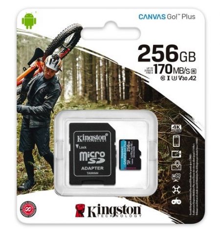 Карта памяти Kingston Canvas Go! Plus microSD 256GB Карта памяти Kingston Canvas Go! Plus microSD 256GB