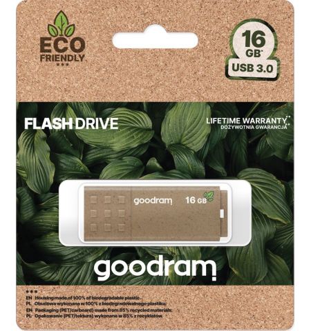 16GB USB3.0 Goodram UME3 Eco Friendly, Plastic, Housing made of 100% 16GB USB3.0 Goodram UME3 Eco Friendly, Plastic, Housing made of 100%