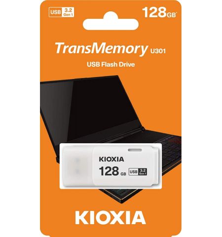 USB Flash Drive Kioxia (Toshiba) TransMemory U301 White USB3.2 128GB USB Flash Drive Kioxia (Toshiba) TransMemory U301 White USB3.2 128GB