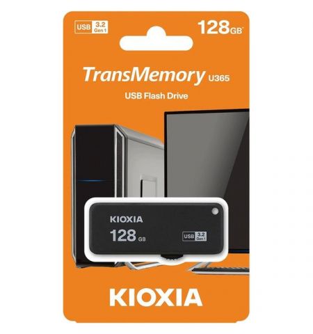 USB Flash Drive Kioxia (Toshiba) TransMemory U365 Black USB3.2 128GB USB Flash Drive Kioxia (Toshiba) TransMemory U365 Black USB3.2 128GB