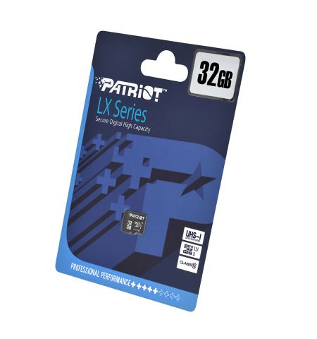 Карта памяти Patriot LX Series microSD + SD adapter / 32GB Карта памяти Patriot LX Series microSD + SD adapter / 32GB
