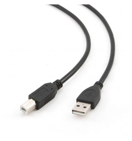 Cable USB2.0 - 3m - Cablexpert CCF-USB2-AMBM-10, Premium quality, 3 m, USB 2.0 A-plug B-plug, with Ferrite core, Black