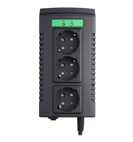 APC Line-R 600VA Automatic Voltage Regulator, 3 Schuko Outlets, 230V APC Line-R 600VA Automatic Voltage Regulator, 3 Schuko Outlets, 230V