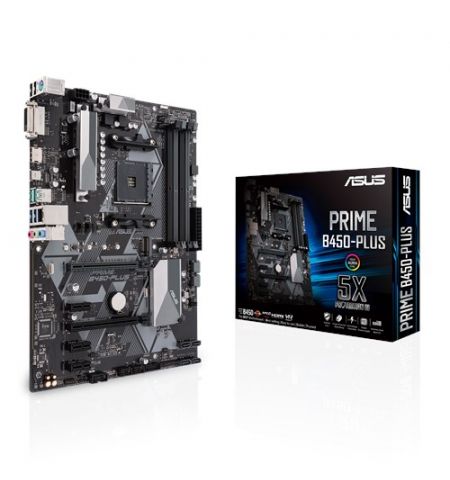 ASUS PRIME B450-PLUS, Socket AM4, AMD B450, Dual 4xDDR4-4400, APU ASUS PRIME B450-PLUS, Socket AM4, AMD B450, Dual 4xDDR4-4400, APU
