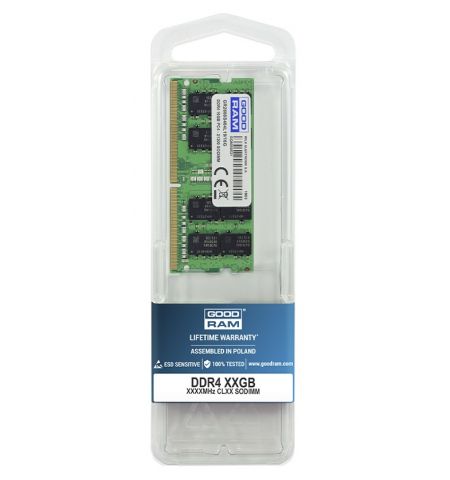 8GB DDR4-2400 SODIMM GOODRAM, PC19200, CL17, Single Rank, 1024x8, 8GB DDR4-2400 SODIMM GOODRAM, PC19200, CL17, Single Rank, 1024x8,