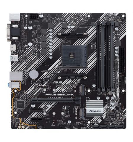 ASUS PRIME B550M-K, Socket AM4, AMD B550, Dual 4xDDR4-4600, APU AMD