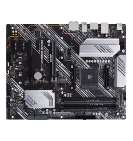 ASUS PRIME B550-PLUS, Socket AM4, AMD B550, Dual 4xDDR4-4800, APU AMD graphics, HDMI, DP, 2xPCIeX16 4.0, 6xSATA3, 3xPCIeX1, RAID, 2xM.2 4.0slot, ALC887 HDA, SPDIF, 1xGbE LAN, 2xUSB3.2 Gen 2(A+C), 6xUSB3.2, Aura Sync RGB, ATX