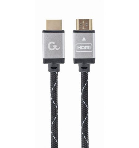 Cable HDMI GMB CCB-HDMIL-7.5M, 7.5m, male-male, Select Plus Series, High speed HDMI cable with Ethernet, Supports 4K UHD resolutions at 60 Hz, Durable nylon braiding and premium style connectors