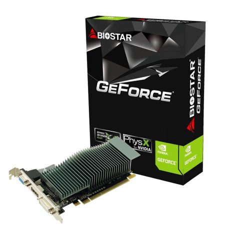 BIOSTAR GeForce G210  1GB GDDR3, 64bit, 589/1333Mhz, 1xVGA, 1xDVI, 1xHDMI, Single fan, Low profile, Retail (VN2103NHG6)