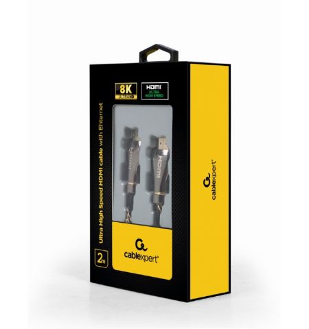 Cable HDMI 2.1 CCBP-HDMI8K-2M, Ultra High speed HDMI cable with Ethernet, 8K premium series, 2 m Cable HDMI 2.1 CCBP-HDMI8K-2M, Ultra High speed HDMI cable with Ethernet, 8K premium series, 2 m