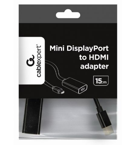 Адаптер Gembird A-mDPM-HDMIF-02-W, Mini DisplayPort to HDMI Адаптер Gembird A-mDPM-HDMIF-02-W, Mini DisplayPort to HDMI
