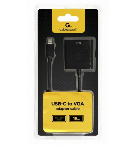 Адаптер Gembird  A-USB3C-VGA-01, USB Type-C to VGA Адаптер Gembird  A-USB3C-VGA-01, USB Type-C to VGA