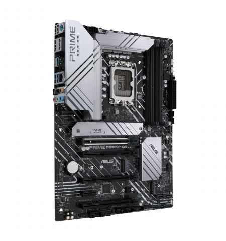 ASUS PRIME Z690-P D4, Socket 1700, 15 Phases, Intel® Z690 (13/12th Gen CPU), CPU graphics, HDMI, DP, Dual 4xDDR4-5333, 4xPCIe x16 5.0, 4xSATA3, RAID, 3xM.2 4.0, 1xV-M.2 slot (Key E), 1xPCIe x1, Realtek HDA 7.1/SPDIF, 2.5GbE LAN, 1xUSB-C 3.2 Gen2x2, 1xUSB ASUS PRIME Z690-P D4, Socket 1700, 15 Phases, Intel® Z690 (13/12th Gen CPU), CPU graphics, HDMI, DP, Dual 4xDDR4-5333, 4xPCIe x16 5.0, 4xSATA3, RAID, 3xM.2 4.0, 1xV-M.2 slot (Key E), 1xPCIe x1, Realtek HDA 7.1/SPDIF, 2.5GbE LAN, 1xUSB-C 3.2 Gen2x2, 1xUSB