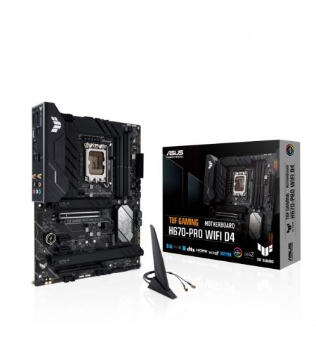 ASUS TUF GAMING H670-PRO WIFI D4, Socket 1700, 15Phases, Intel® ASUS TUF GAMING H670-PRO WIFI D4, Socket 1700, 15Phases, Intel®
