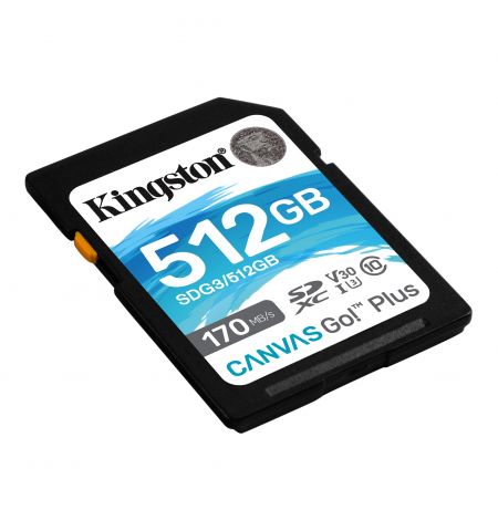 Card de memorie Kingston Canvas Go! Plus SD 512GB