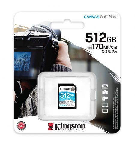 Card de memorie Kingston Canvas Go! Plus SD 512GB