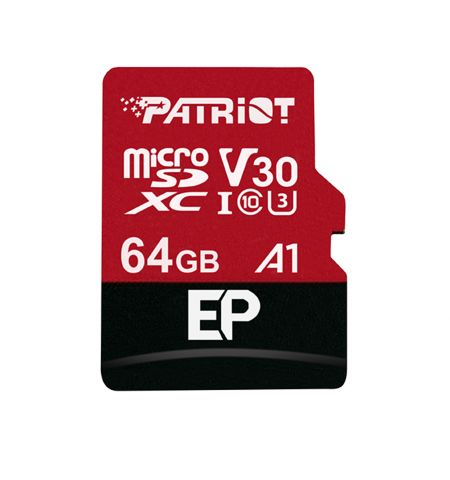 Карта памяти Patriot EP Series microSD + SD adapter / 64GB