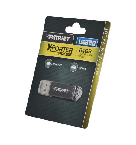 USB Flash Drive Patriot Xporter Pulse / USB2.0 / 64GB / Black