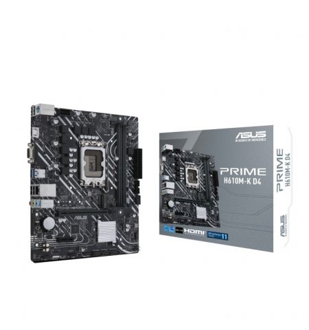 Материнская платаASUS PRIME H610M-K D4 / 1700 / H610 / DDR4 / mATX Материнская платаASUS PRIME H610M-K D4 / 1700 / H610 / DDR4 / mATX