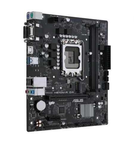 Материнская плата ASUS PRIME H610M-R D4-SI / 1700 / H610 / DDR4 / mATX Материнская плата ASUS PRIME H610M-R D4-SI / 1700 / H610 / DDR4 / mATX