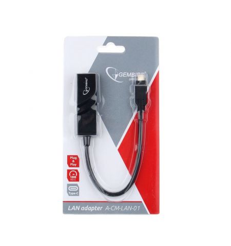 USB-C / Gigabit Ethernet Adapter  / Gembird A-CM-LAN-01 USB-C / Gigabit Ethernet Adapter  / Gembird A-CM-LAN-01