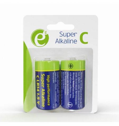 Gembird Alcaline Battery  C-cell LR14 1.5V,  2pcs, High performance and long lifetime Gembird Alcaline Battery  C-cell LR14 1.5V,  2pcs, High performance and long lifetime