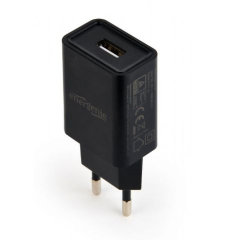 Gembird EG-UC2A-03 Universal AC USB charging adapter, 5 V / 2 A, Black Gembird EG-UC2A-03 Universal AC USB charging adapter, 5 V / 2 A, Black