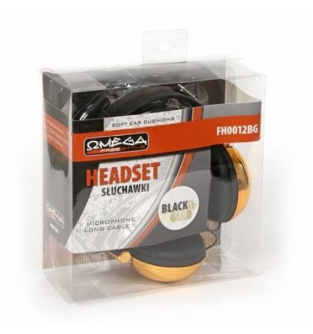 Freestyle FH0012BG Headset with micriphone, blacj&gold